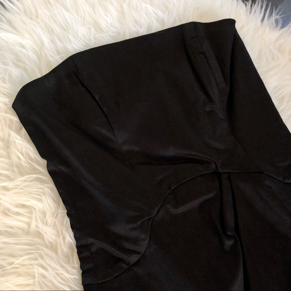 French Connection, Strapless Party Dress, Black - Picture 3 of 5